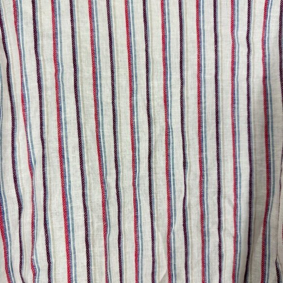 Anthropologie Dolan Left Coast Anna Double Breasted Linen Striped Blazer Medium - Picture 8 of 12